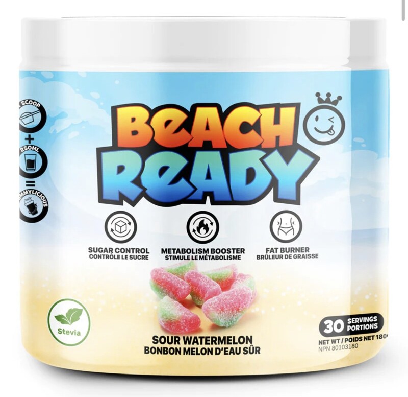 YUMMY SPORTS - BEACH READY 180G SOUR WATERMELON