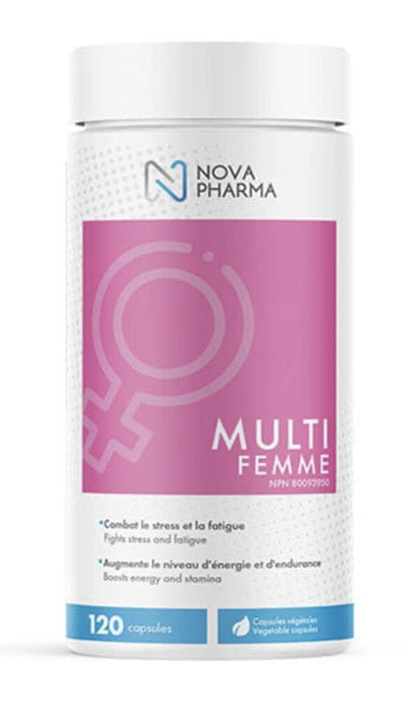 NOVA PHARMA - MULTI VITAMINES POUR FEMMES 120 CAPS