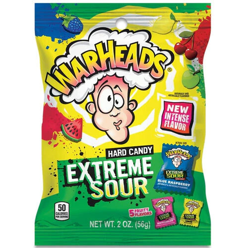 Warheads Extreme Sour Hard Candy 56g