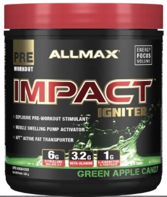 ALLMAX - Impact Igniter Bonbons Pomme Verte