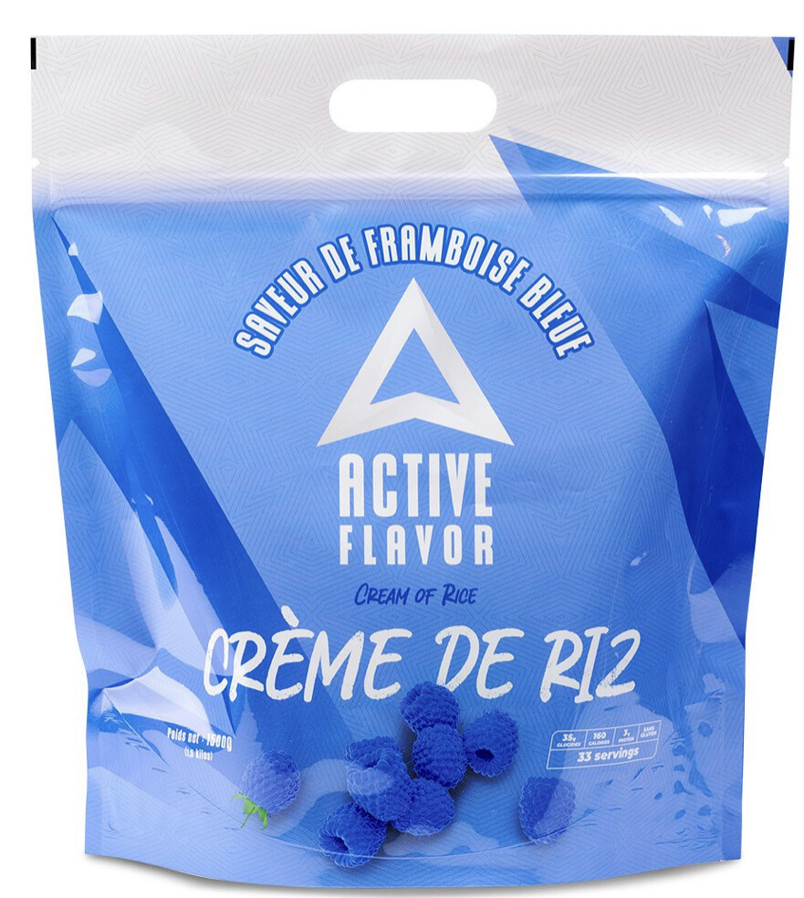 ACTIVEFLAVOR- Crème de riz (1.5 kg)- Framboise Bleue