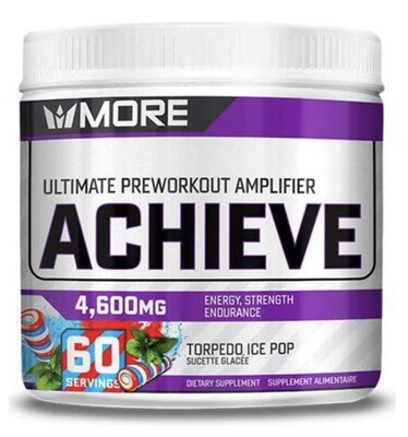 MORE SUPPLEMENTS - ACHIEVE PRE-WORKOUT 60 SERVINGS TORPEDO ICE POP