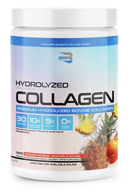 BELIEVE SUPPLEMENTS - COLLAGÈNE HYDROLYSÉ - 300G PINEAPPLE MANGO