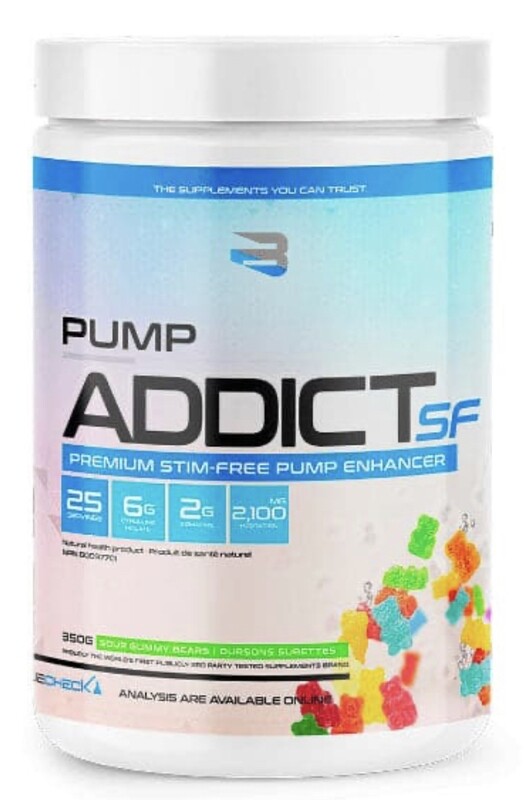 BELIEVE - PUMP ADDICT SF (STIM-FREE) - 350G SOUR GUMMY BEAR