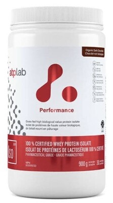 ATP LAB - PROTÉINE ISOLATE 900G CHOCOLAT NOIR BIOLOGIQUE DARK
