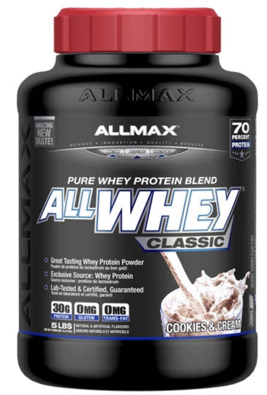 ALLMAX NUTRITION - ALLWHEY CLASSIC 5LB COOKIES &amp; CREAM