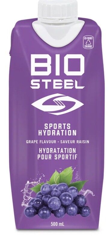 BIOSTEEL - BOISSON POUR SPORT PRÊT À BOIRE 500ML GRAPE