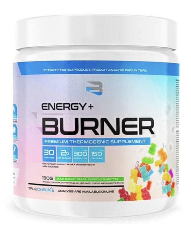 BELIEVE - ENERGY + BURNER 130G SOUR GUMMY BEARS