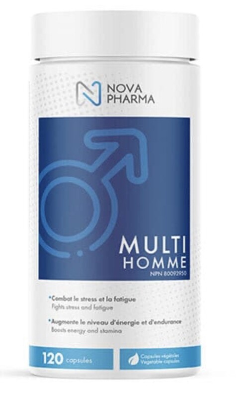 NOVA PHARMA - MULTI VITAMINES POUR HOMMES 120 CAPS