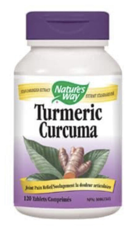 NATURE&#39;S WAY - TURMERIC CURCUMA 120 COMPRIMÉS