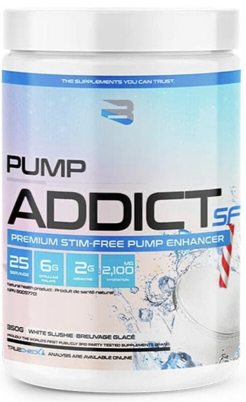 BELIEVE - PUMP ADDICT SF (STIM-FREE) - 350G WHITE SLUSHIE