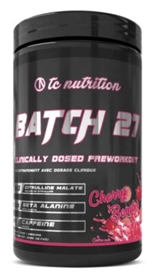 TC NUTRITION - BATCH 27 PRE WORKOUT 360G - CHERRY BOMB
