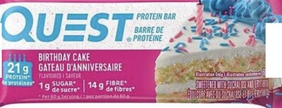 QUEST - BARRE DE PROTÉINE 60G BIRTHDAY CAKE