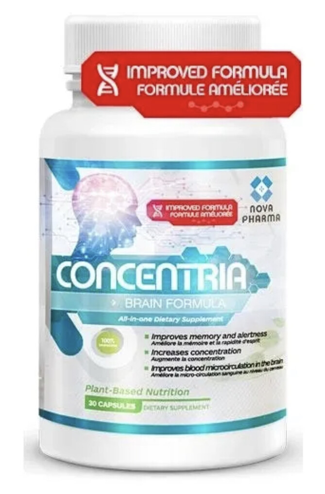 NOVA PHARMA - CONCENTRIA 30 CAPSULES