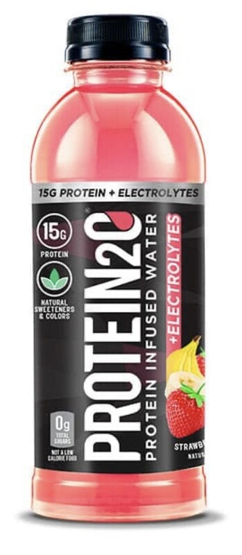PROTEIN2O - EAU INFUSÉE PROTÉINÉE + ÉLECTROLYTES (500ML) STRAWBERRY BANANA