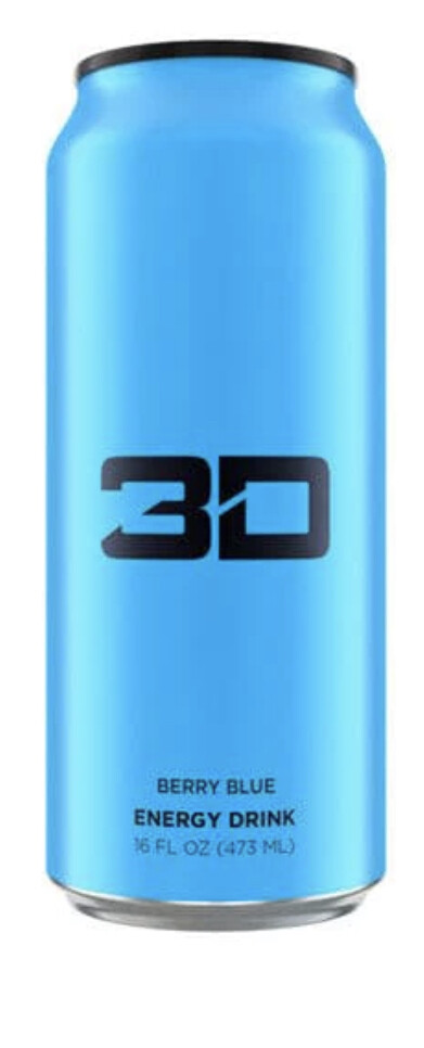 3D - BOISSON ÉNERGISANTE 473ML BERRY BLUE