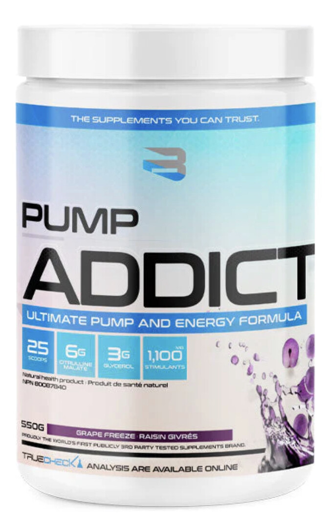 BELIEVE - PUMP ADDICT 550G GRAPE FREEZE