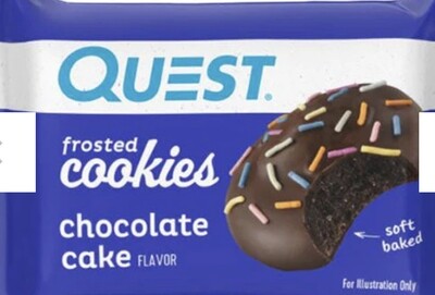 QUEST - FROSTED COOKIES 25G CHOCOLATE CAKE