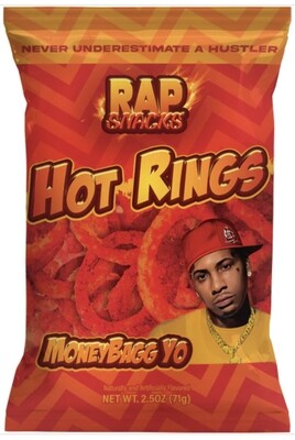 Rap Snacks MoneyBagg Yo Hot Rings 71g
