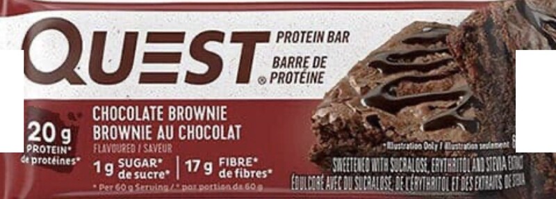 QUEST - BARRE DE PROTÉINE 60G CHOCOLATE BROWNIE