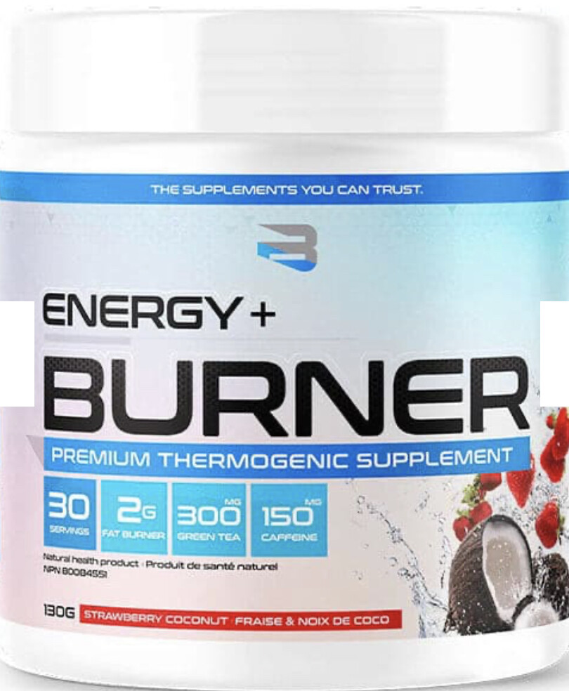 BELIEVE - ENERGY + BURNER 130G STRAWBERRY COCONUT