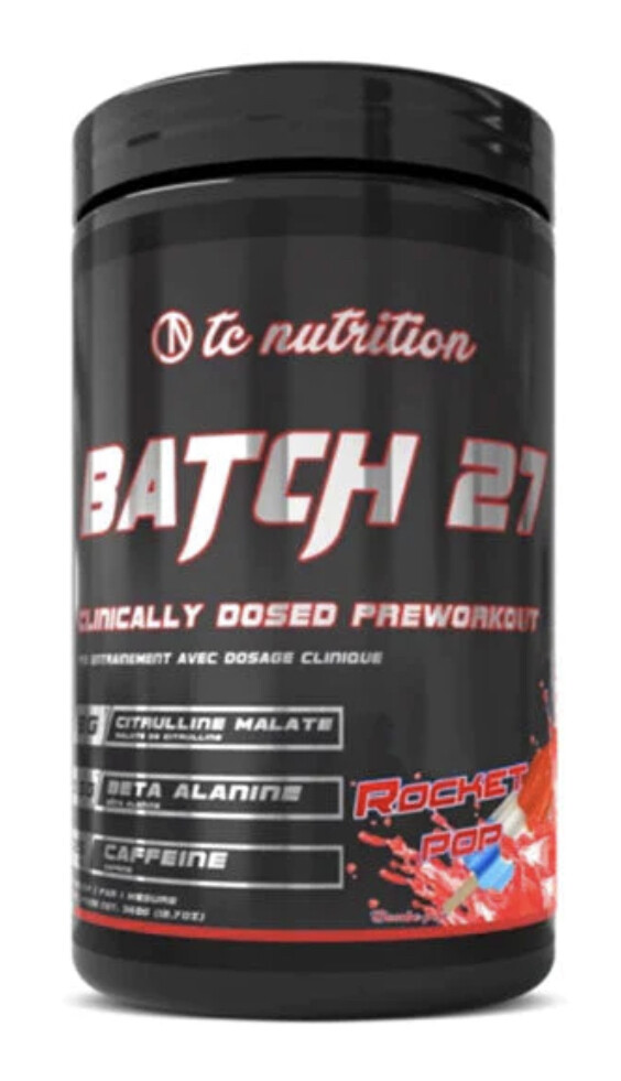 TC NUTRITION - BATCH 27 PRE WORKOUT 360G - ROCKET POP