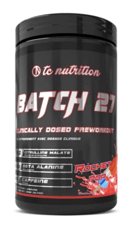 TC NUTRITION - BATCH 27 PRE WORKOUT 360G - ROCKET POP