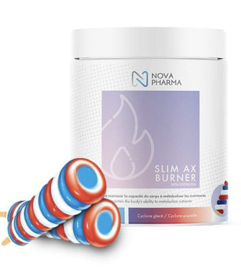 NOVA PHARMA - SLIM AX BURNER 400G CYCLONE POPSICLE