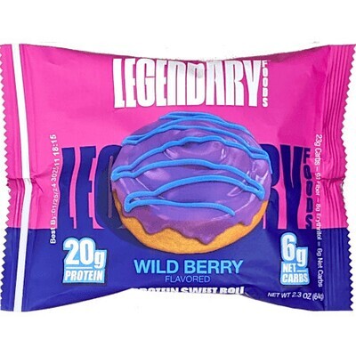 Legendary Foods - Protein Sweet Roll - 63g - Wild Berry - Baies Sauvage