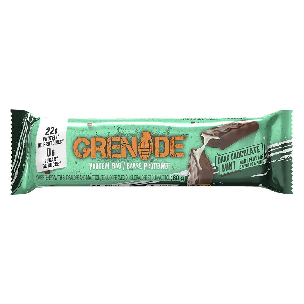 GRENADE BAR A PROTÉINE – CHOCOLAT NOIR & Menthe