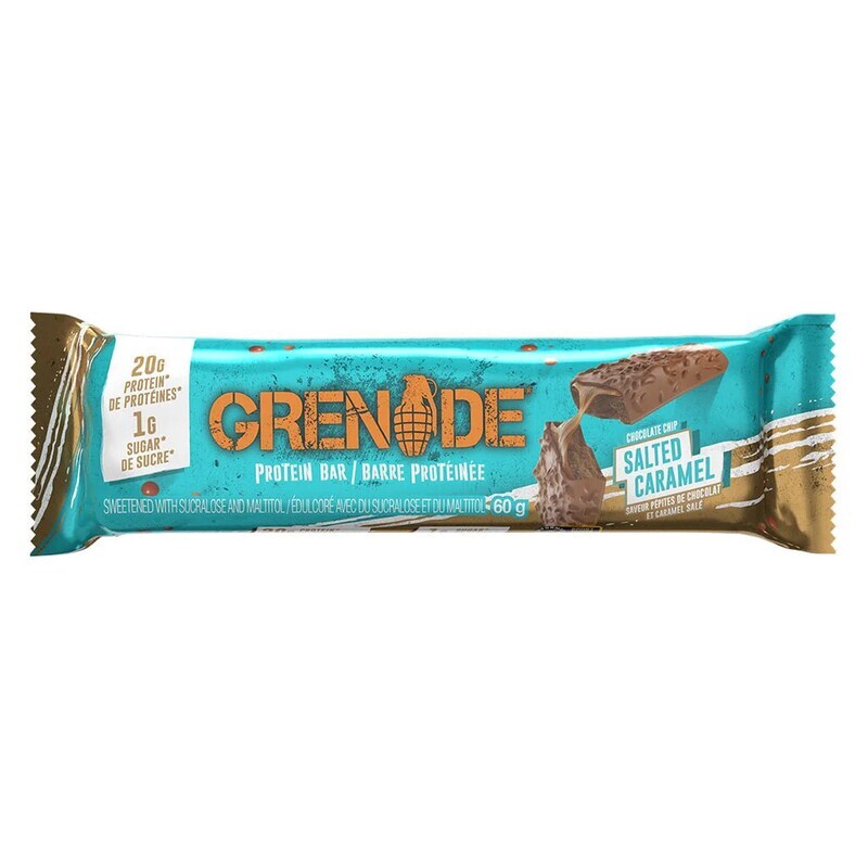 GRENADE BAR DE PROTÉINE - CARAMEL SALÉ