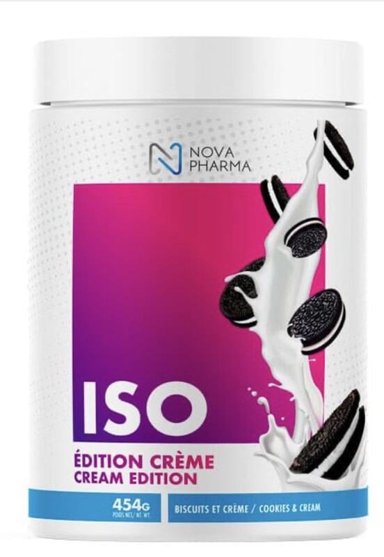 NOVA PHARMA - ISO EDITION CRÈME - 454G MILK COOKIE BISCUIT et CREME