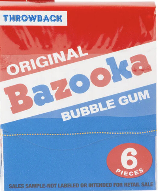 Bazooka Throwback Bubble Gum 36g
