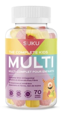 SUKU - MULTI COMPLÈTE POUR ENFANTS 60 JUJUBES