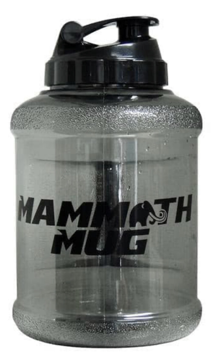 MAMMOTH MUG  - 2.5 LITRES - Black Clear
