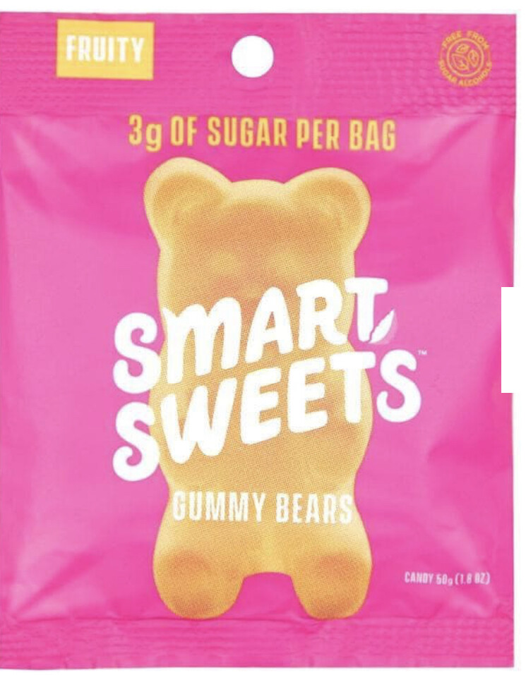 SMART SWEETS - GUMMIES SUGAR FREE FRUITY GUMMY BEARS