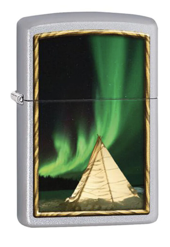 Zippo 078172 Souvenir Northern Lights Aurora Teepee