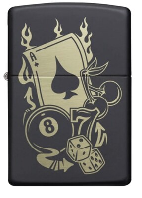 Zippo 49257 Gambling Design