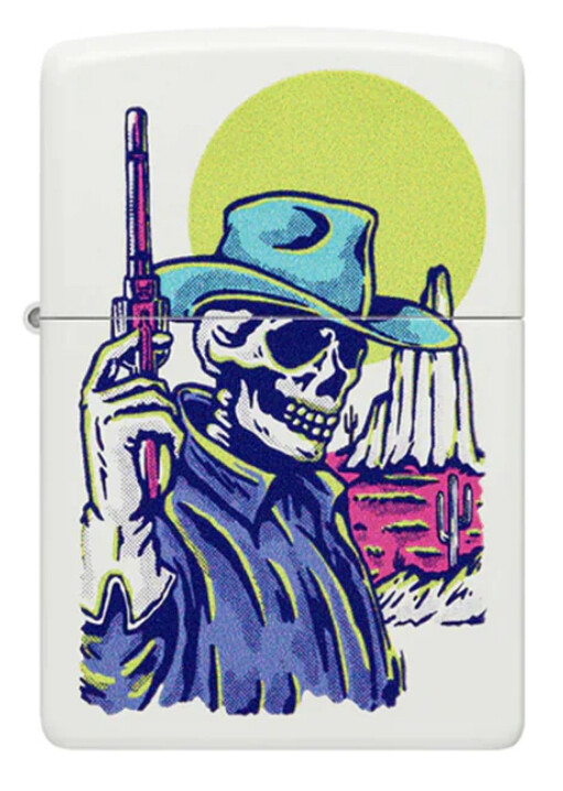 Zippo 48502 Cowboy Skull Design