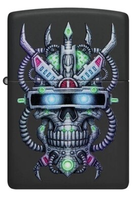 Zippo 48516 Cyber Skull Design