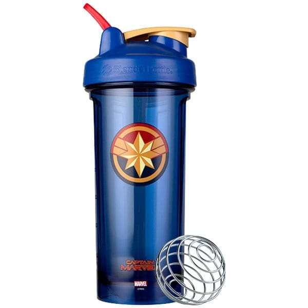 Blender Bottle - Marvel 28oz Captain Marvel Blue