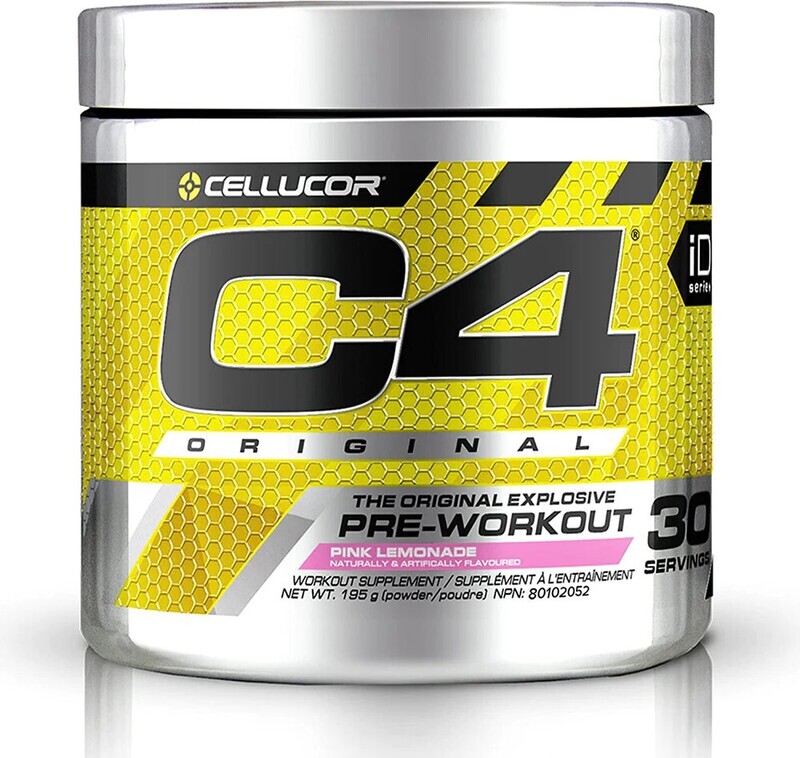 Cellucor, C4 Original, Explosif, Pré-entraînement, Pink Lemonade, 195g (30 portions)
