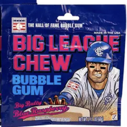 Big League Chew - Bubble Gum Big Rally Blue Raspberry