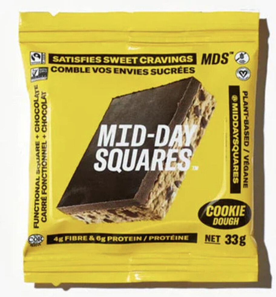 Mid Day Squares - Tablettes de chocolat 33g - Cookie Dough