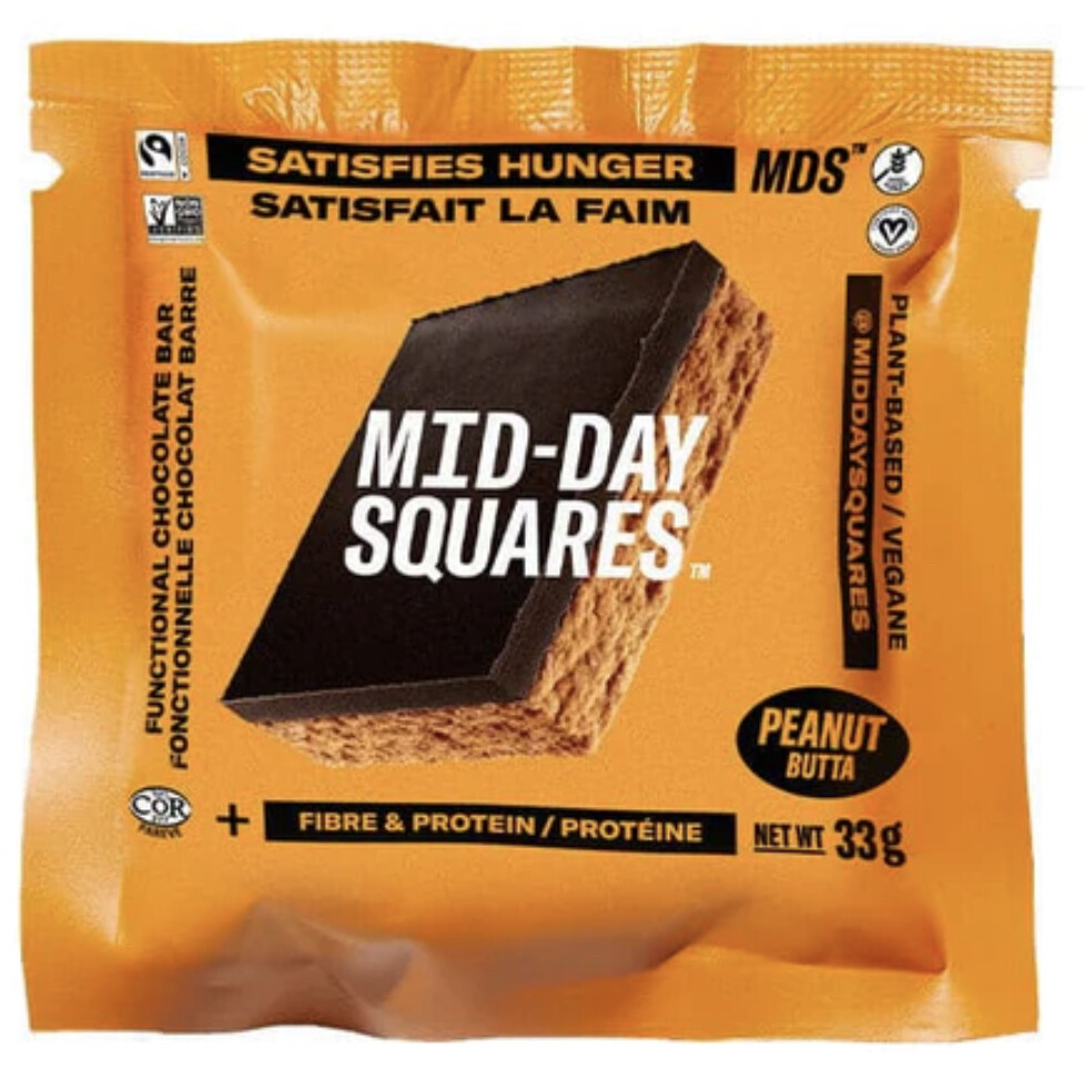 Mid Day Squares - Tablettes de chocolat 33g - Peanut Butta