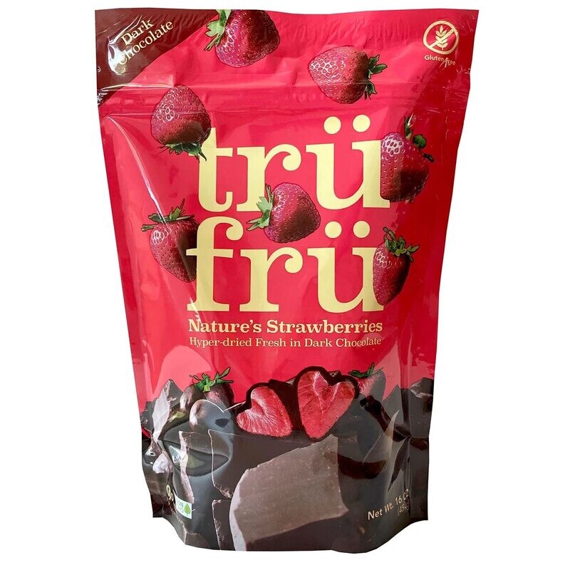 Trü Frü Fraises de la nature recouvertes de chocolat noir (473g)