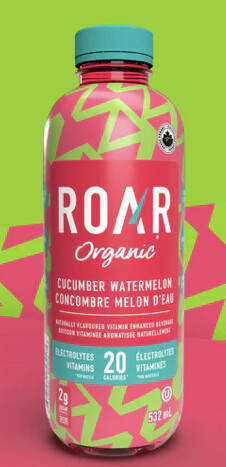 ROAR Organic - BOISSONS HYDRATANTES -  CONCOMBRE MELON D&#39;EAU 572ml