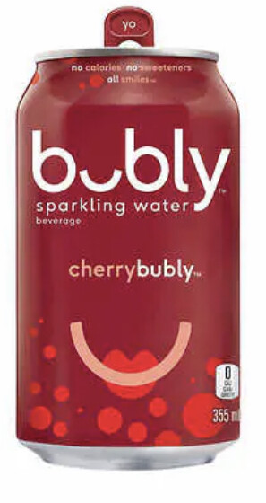 Bubly Sparkling Water - Cerise - 355ml