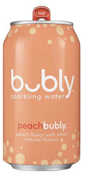 Bubly Sparkling Water - Pêches - 355ml