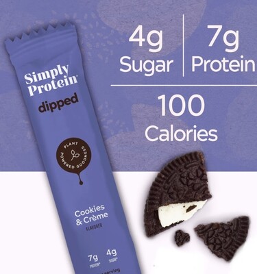 SimplyProtein - Barre à tremper 25g - Biscuits & Crème